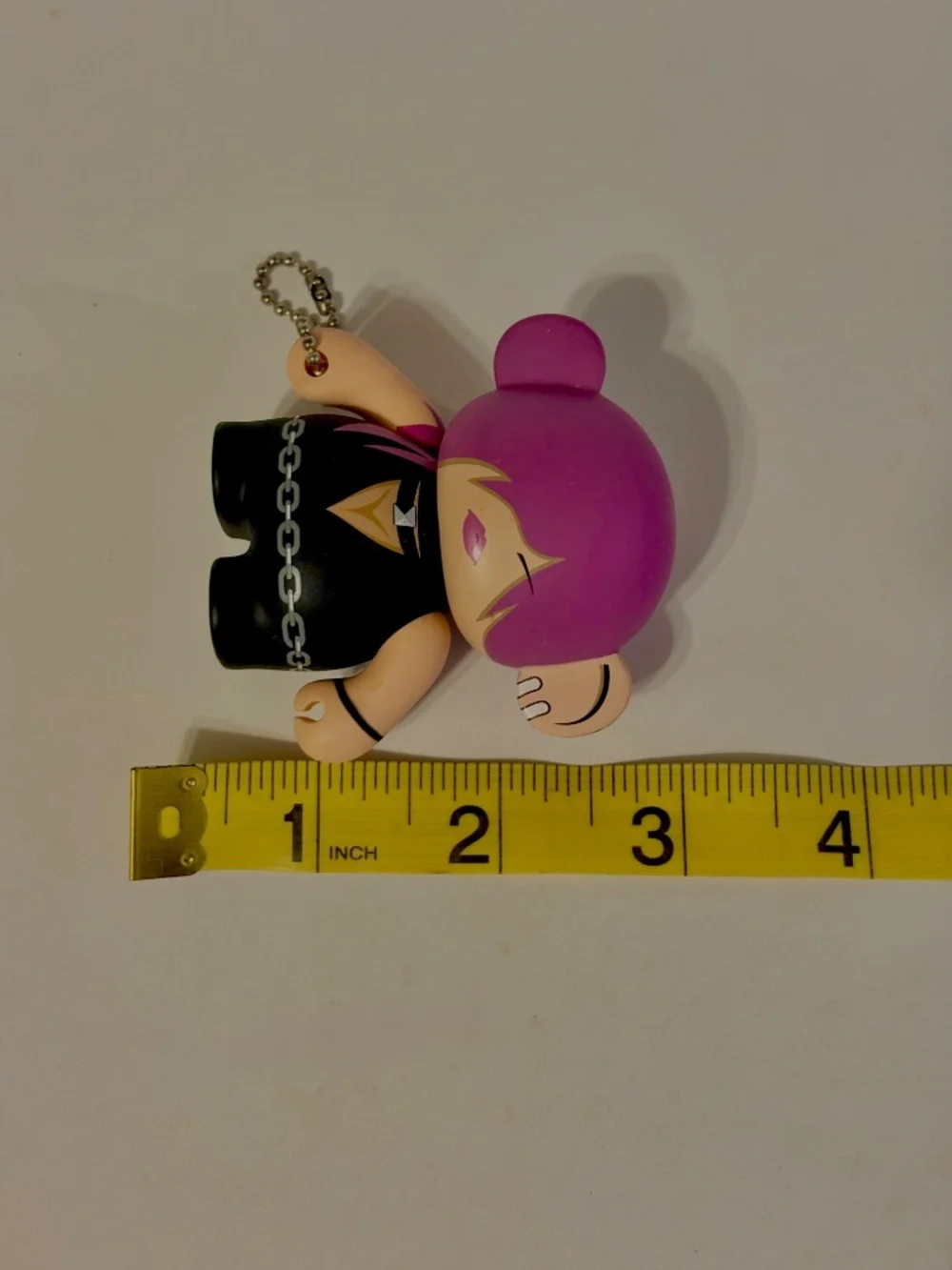Punk Baby Punk Monskey Emo Girl Keychain Vinyl Figure Abell Octovan Artist Y2K